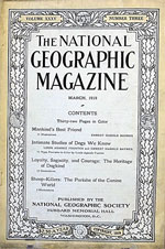 national geographic cover march 1919